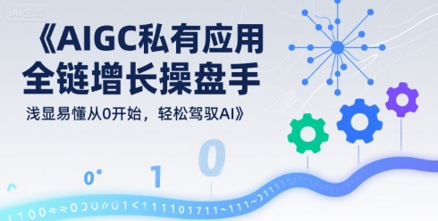 AIGC私有化应用全链增长操盘手，浅显易懂从0开始，轻松驾驭AI-大熊网创