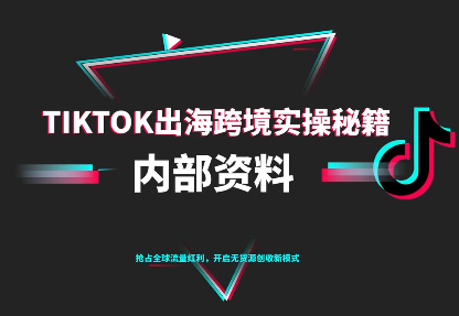 TikTok跨境电商0-1搭建运营(更新10月)-大熊网创