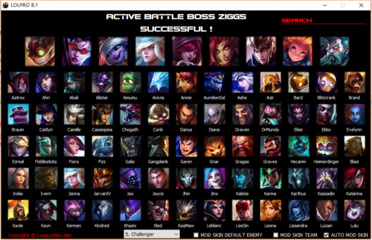 LOL英雄全皮肤全特效换肤工具-大熊网创