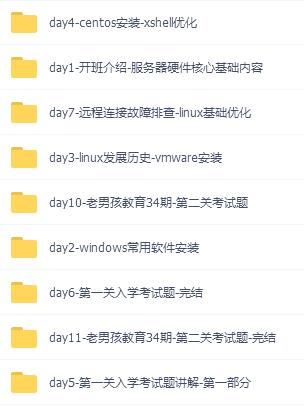 34期老男孩linux培训基础教程-大熊网创