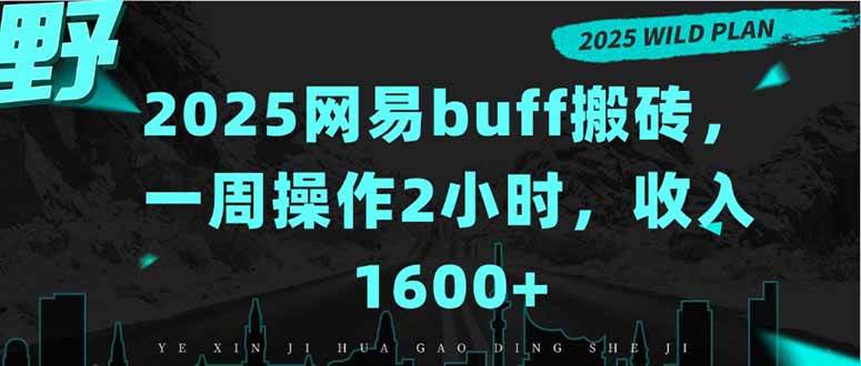 （15666期）2025网易buff搬砖，一周操作2小时，收入1600+-大熊网创