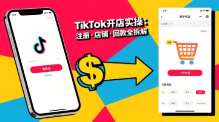 TikTok从开店到投流的进阶课，从基础实操到高阶技巧一网打尽-大熊网创