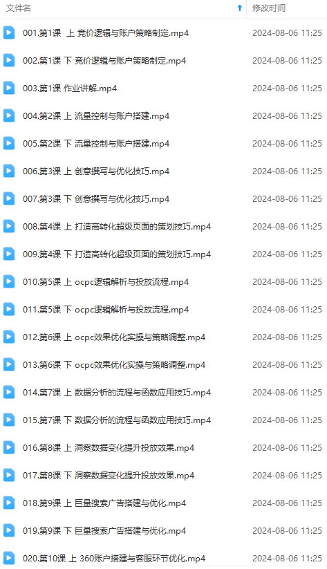 图片[1]-（12012期）竞价教程：真实账户 实战教学 从新手到进阶·后台操作到数据优化-大熊网创