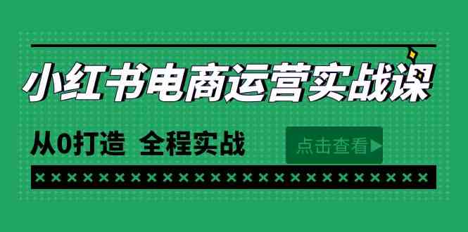 （9946期）最新小红书·电商运营实战课，从0打造 全程实战（65节视频课）-大熊网创