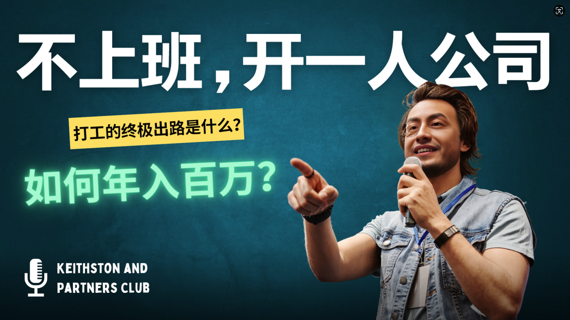 （12647期）不上班，开一人公司，如何年入百万？-大熊网创