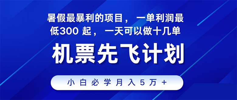 （11050期）2024暑假最赚钱的项目，暑假来临，正是项目利润高爆发时期。市场很大，…-大熊网创
