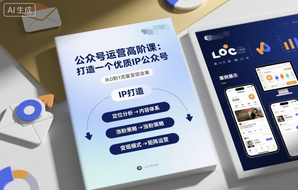 公众号运营高阶课，打造一个优质IP公众号-大熊网创