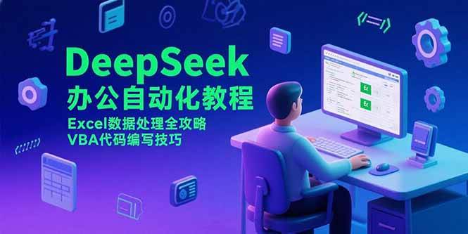 （15342期）DeepSeek办公自动化教程，Excel数据处理全攻略，VBA代码编写技巧-大熊网创