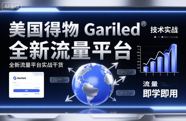美国得物Gariled技术实战，全新流量平台实战干货，即学即用-大熊网创