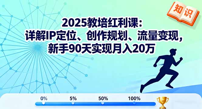 2025教培红利课：详解IP定位、创作规划、流量变现，新手90天实现月入20万-大熊网创