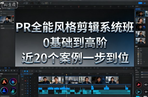 PR全能风格剪辑系统班，0基础到高阶，近20个案例一步到位-大熊网创