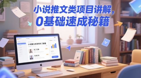 小说推文类项目讲解，0 基础速成秘籍-大熊网创