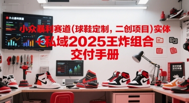小众暴利赛道(球鞋定制，二创项目)实体+私域2025王炸组合 交付手册-大熊网创
