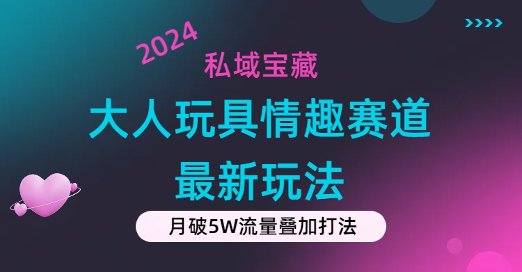 （11541期）私域宝藏：大人玩具情趣赛道合规新玩法，零投入，私域超高流量成单率高-大熊网创