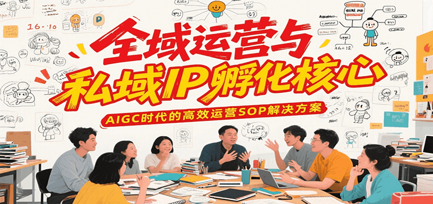 全域运营与私域IP孵化核心，AIGC时代的高效运营SOP解决方案-大熊网创
