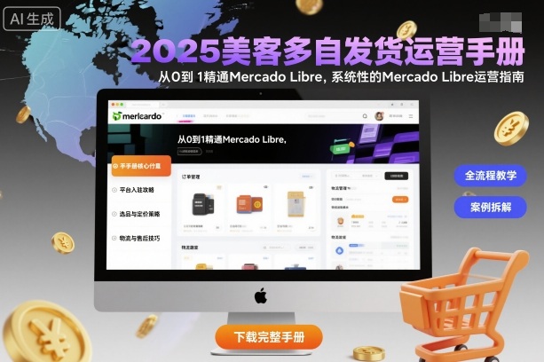 2025美客多自发货运营手册：从0到1精通Mercado Libre，系统性的Mercado Libre运营指南-大熊网创