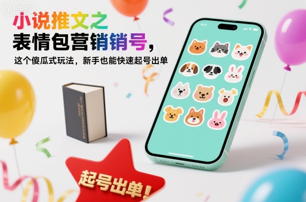 小说推文之表情包营销号，这个傻瓜式玩法，新手也能快速起号出单-大熊网创