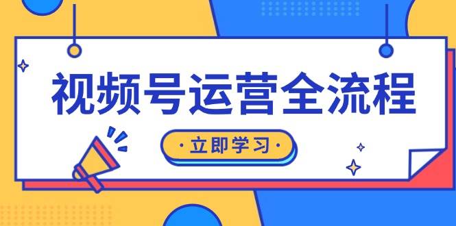 （13401期）视频号运营全流程：起号方法、直播流程、私域建设及自然流与付费流运营-大熊网创