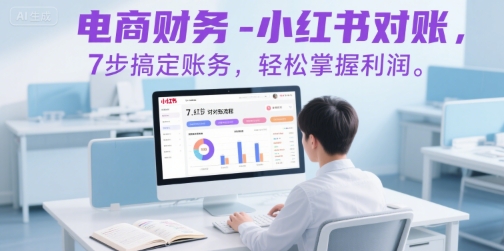 电商财务-小红书对账，7步搞定账务，轻松掌握利润-大熊网创