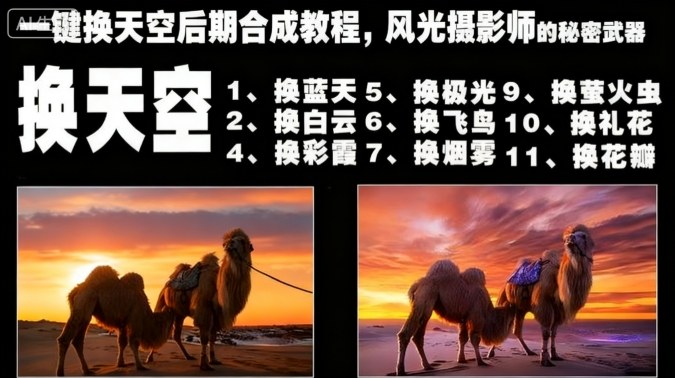 一键换天空后期合成教程，风光摄影师的秘密武器-大熊网创