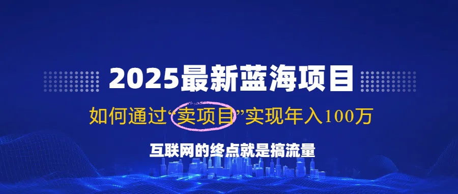 （14305期）2025最新蓝海项目，零门槛轻松复制，月入10万+，新手也能操作！-大熊网创