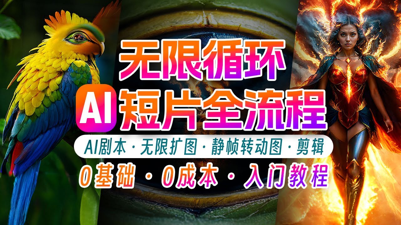 AI剪辑无限循环画面：新手轻松月入上万-大熊网创