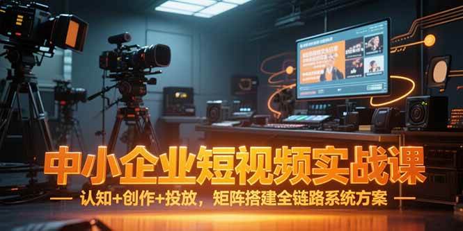 （15249期）中小企业短视频实战课，认知+创作+投放，矩阵搭建全链路系统方案-大熊网创