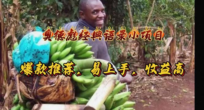 （11030期）奥德彪经典语录小项目，爆款推荐，易上手，收益高-大熊网创