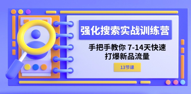 （11557期）强化 搜索实战训练营，手把手教你 7-14天快速-打爆新品流量（13节课）-大熊网创