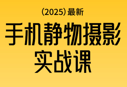 金老师·2025爆款手机静物摄影实战课-大熊网创