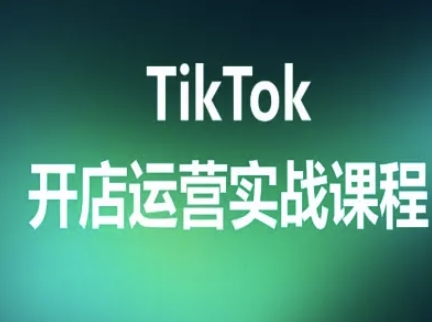 TikTok开店运营实战课程，TK跨境电商实操全流程-大熊网创