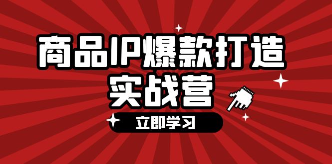 （12136期）商品-IP爆款打造实战营【第四期】，手把手教你打造商品IP，爆款 不断-大熊网创