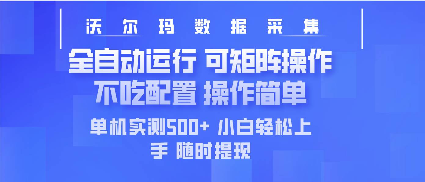 （14560期）最新沃尔玛平台采集 全自动运行 可矩阵单机实测500+ 操作简单-大熊网创