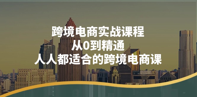（11183期）跨境电商实战课程：从0到精通，人人都适合的跨境电商课（14节课）-大熊网创