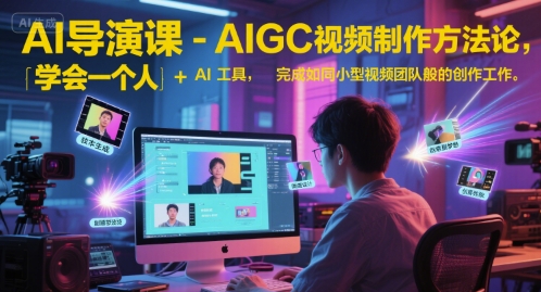 AI导演课-AIGC视频制作方法论，学会一个人+AI工具，完成如同小型视频团队般的创作工作，实现导演梦-大熊网创