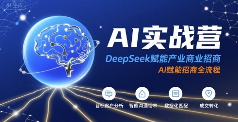 AI实战营：DeepSeek赋能产业商业招商，AI赋能招商全流程-大熊网创
