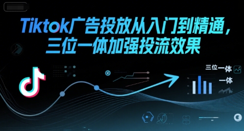 Tiktok广告投放从入门到精通，三位一体加强投流效果-大熊网创