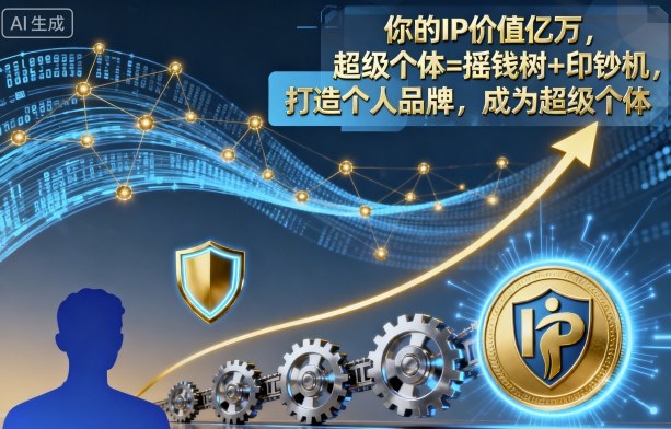 你的IP价值亿万，超级个体=摇钱树+印钞机，打造个人品牌，成为超级个体-大熊网创