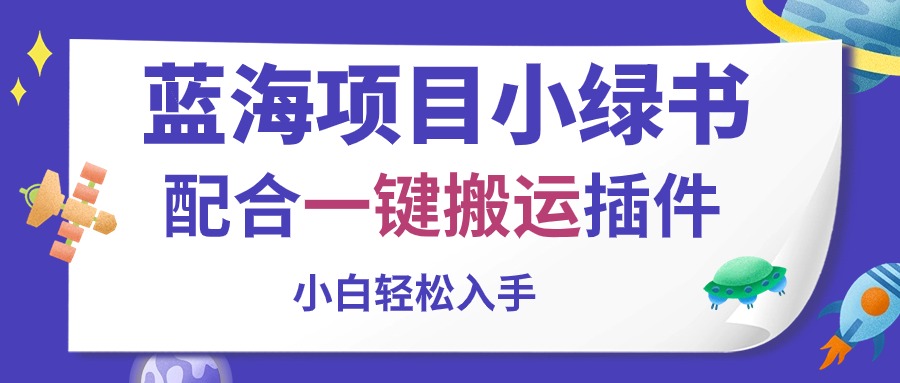 （10841期）蓝海项目小绿书，配合一键搬运插件，小白轻松入手-大熊网创