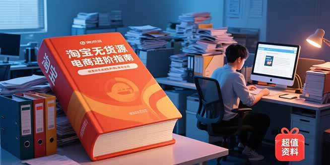 （15317期）淘宝无货源电商进阶指南，包含新人课、进阶课，配套资料，蓝海选品等-大熊网创