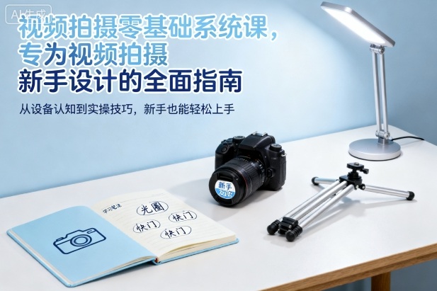 视频拍摄零基础系统课，专为视频拍摄新手设计的全面指南-大熊网创