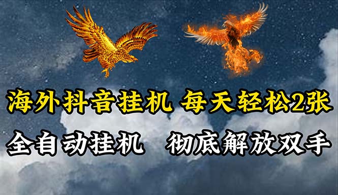 （10594期）海外抖音挂机，全自动挂机，每天轻松两张-大熊网创