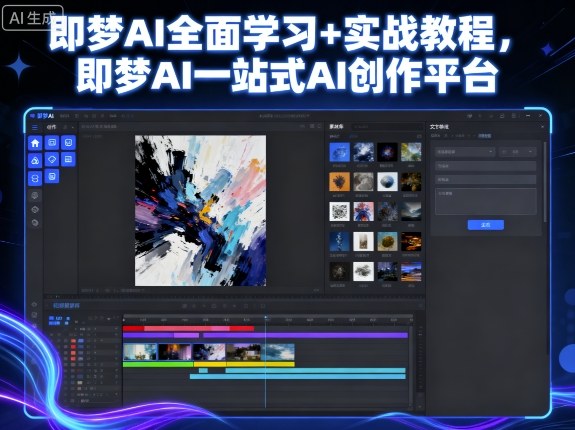 即梦AI全面学习+实战教程，即梦AI一站式AI创作平台-大熊网创