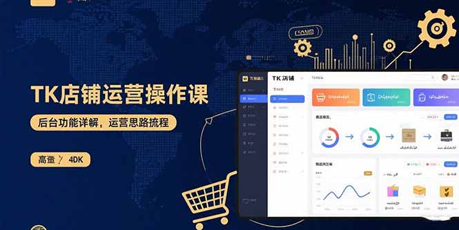 TK店铺运营实操课：后台功能详解，商品上架流程，运营思路拆解-大熊网创